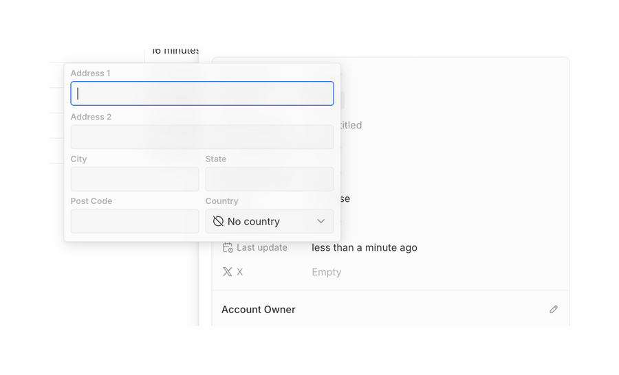 Twenty
				form element ui component
