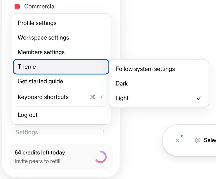 Sana
				theme settings ui component