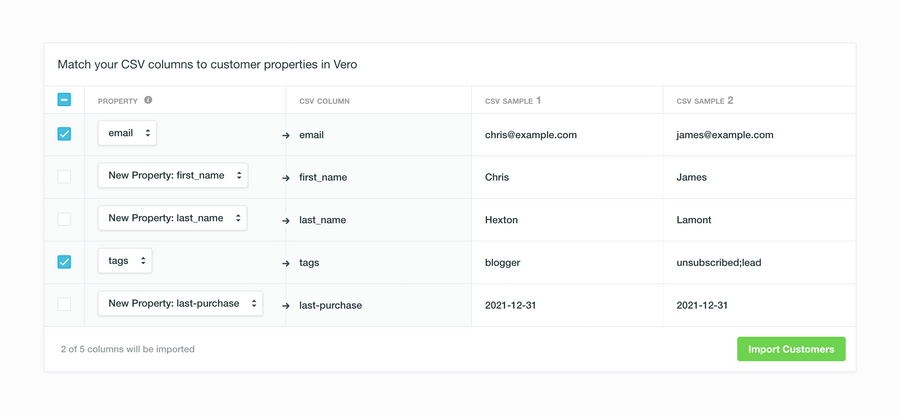 Vero
				table ui component