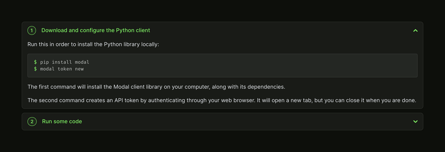 Modal
				accordion ui component