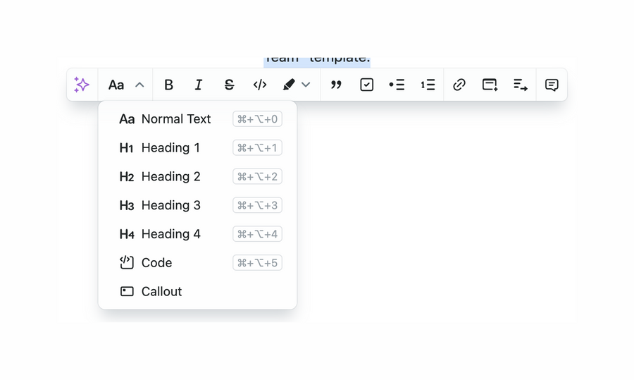 Fibery
				rich text editor ui component