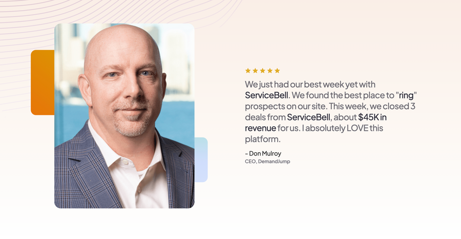 ServiceBell
				testimonial ui component