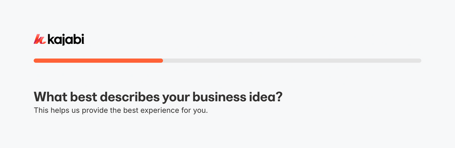 Kajabi
				progress indicator ui component