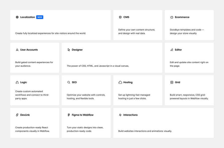 Webflow
				bento box ui component