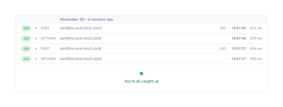 Evervault
				table ui component