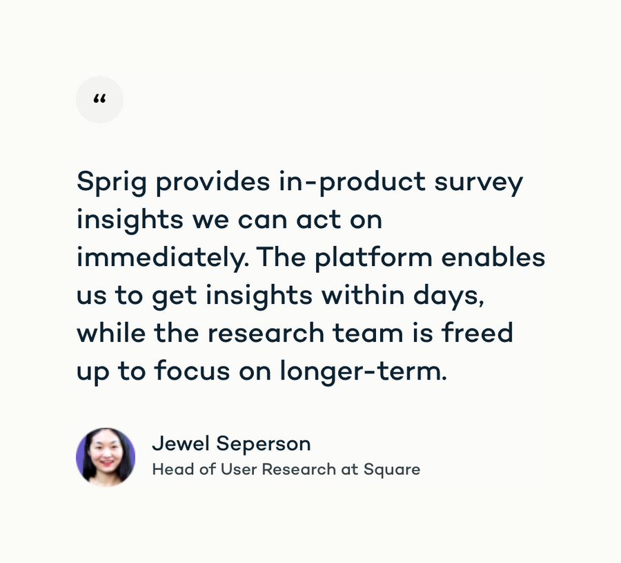 Sprig
				testimonial ui component