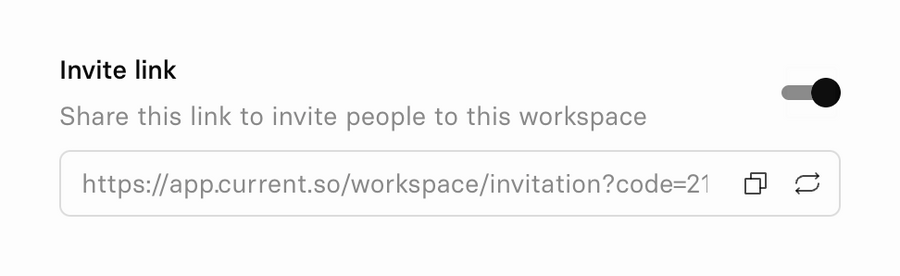 Current
				toggle/switch ui component