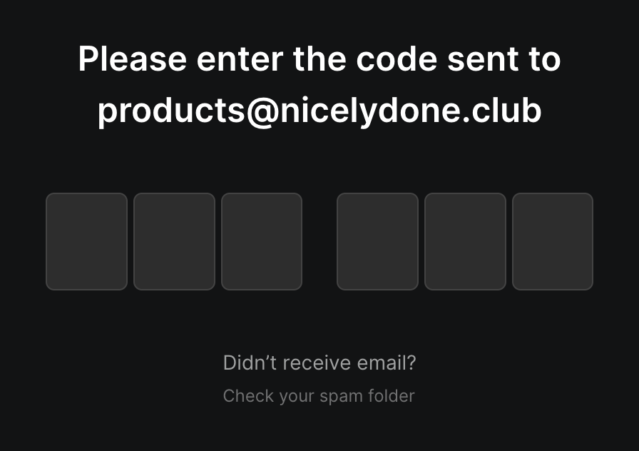 Craft
				input code ui component