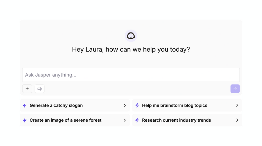 Jasper
				artificial intelligence ui component