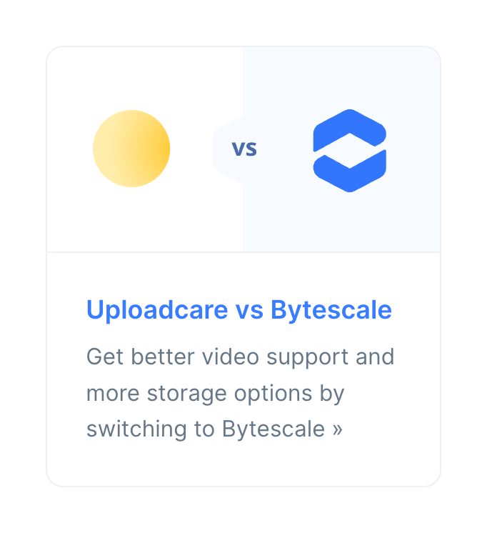 Bytescale
				card ui component
