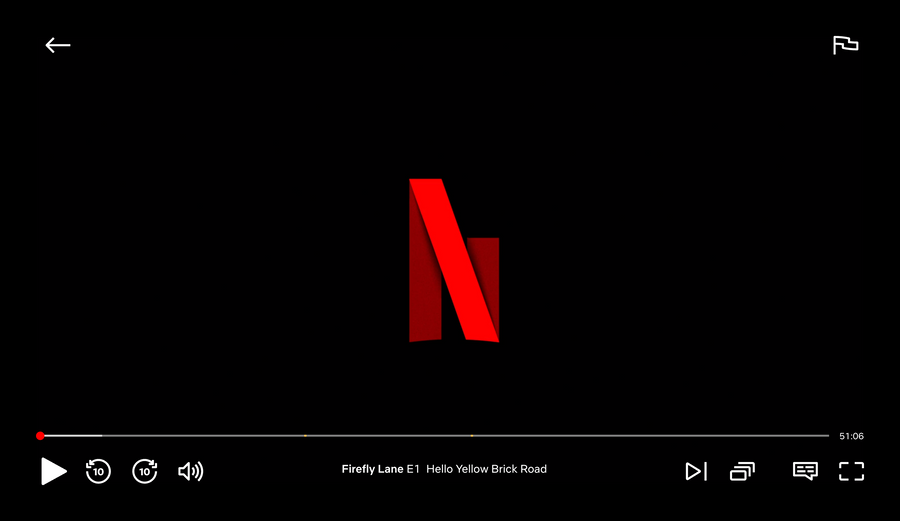 Netflix
			progress indicator progress bar video player media player ui component