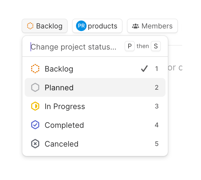 Linear
				input select ui component