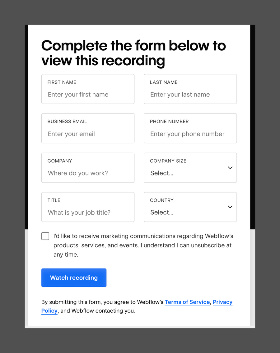 Webflow
				form element ui component