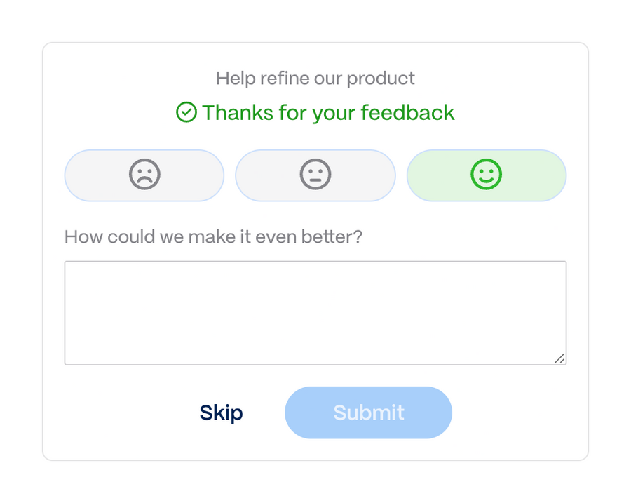 Gamma
				feedback ui component