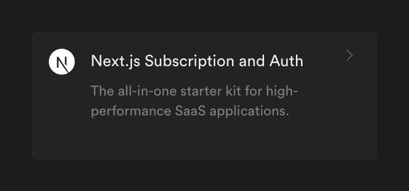 Supabase
				card ui component