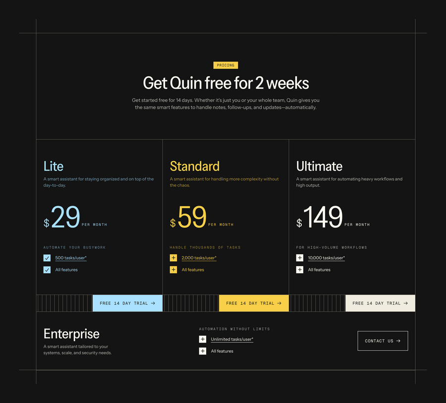Quin
			free trial ui component