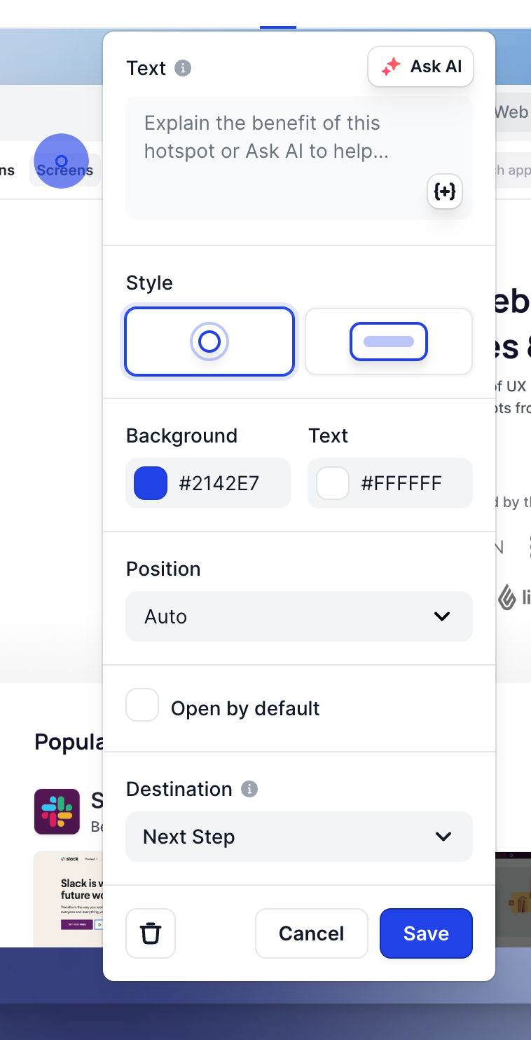 Arcade
				dropdown menu ui component