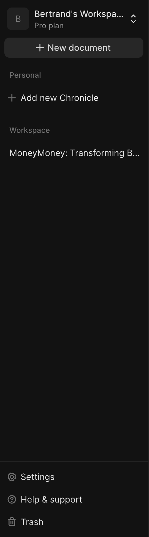 Chronicle
				vertical navigation ui component