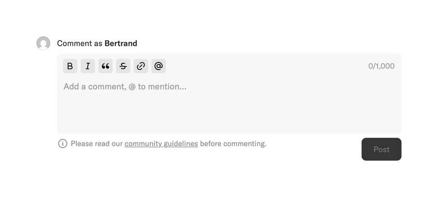 Record club
				rich text editor ui component