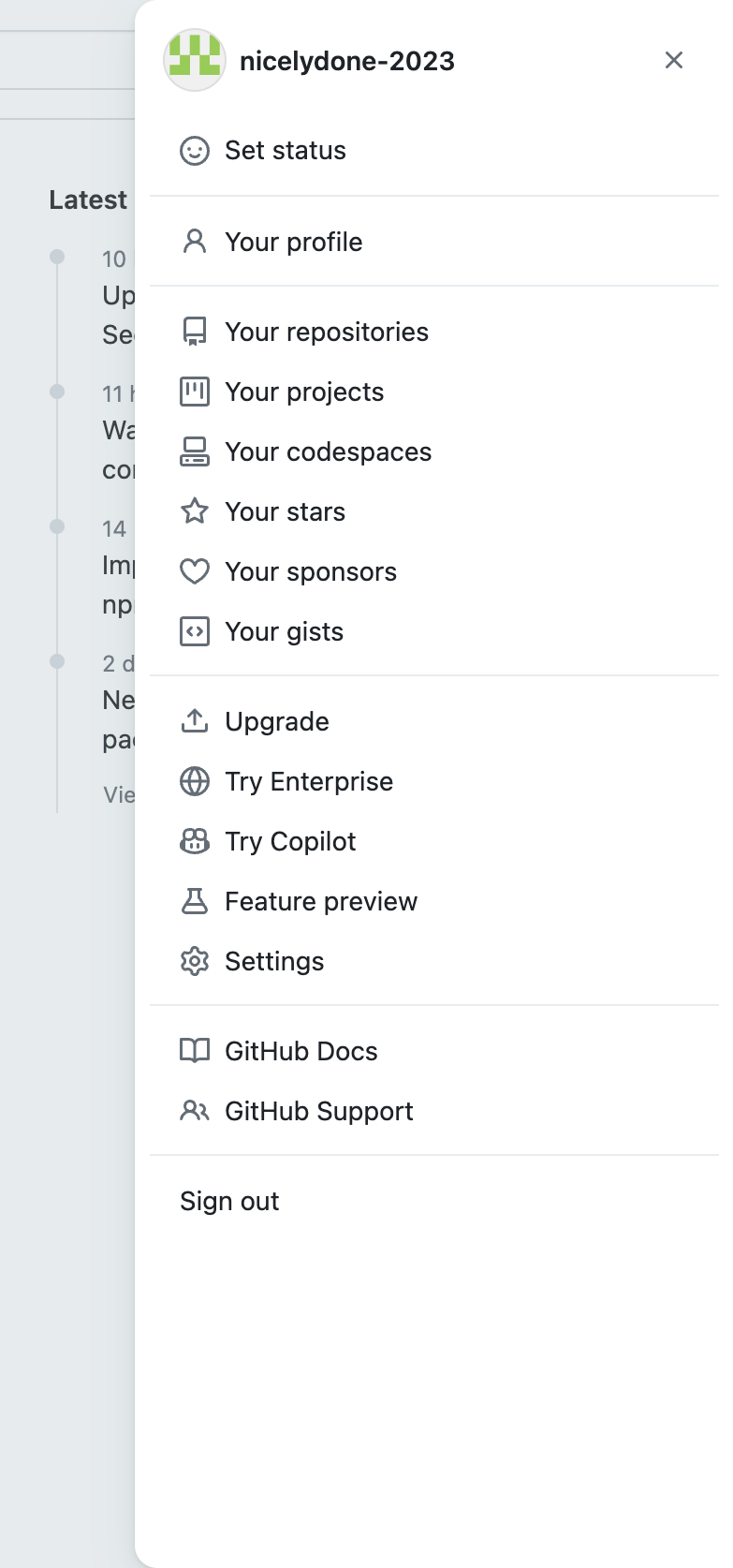 Github
				vertical navigation ui component