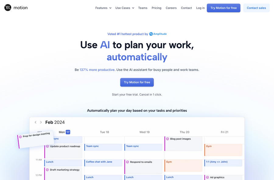 Motion
				hero section ui component