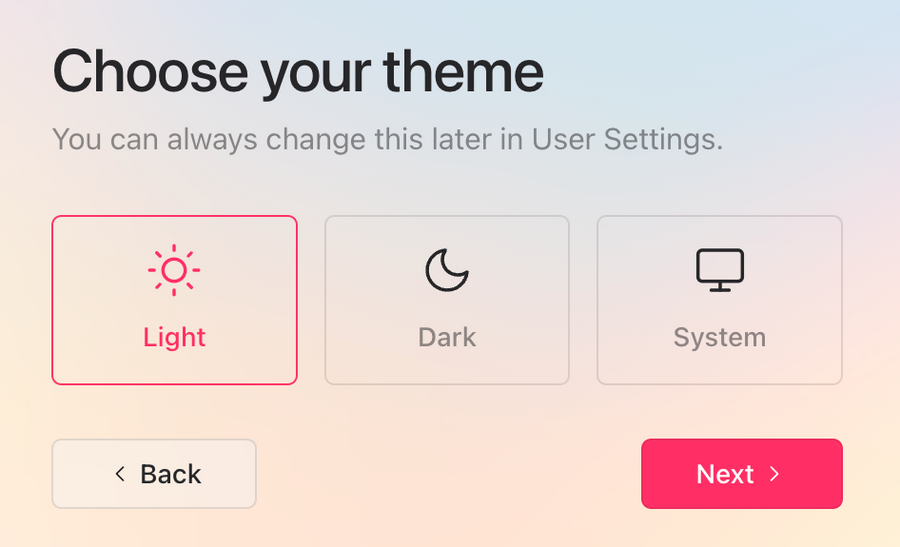 Raster
				theme settings ui component