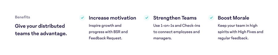 15Five
				benefit list ui component