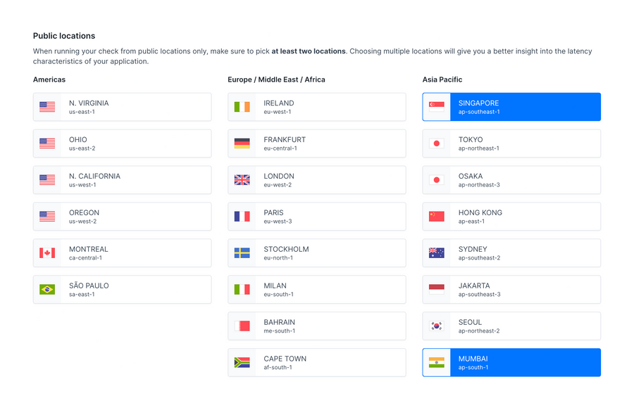 Checkly
			grid configuration ui component