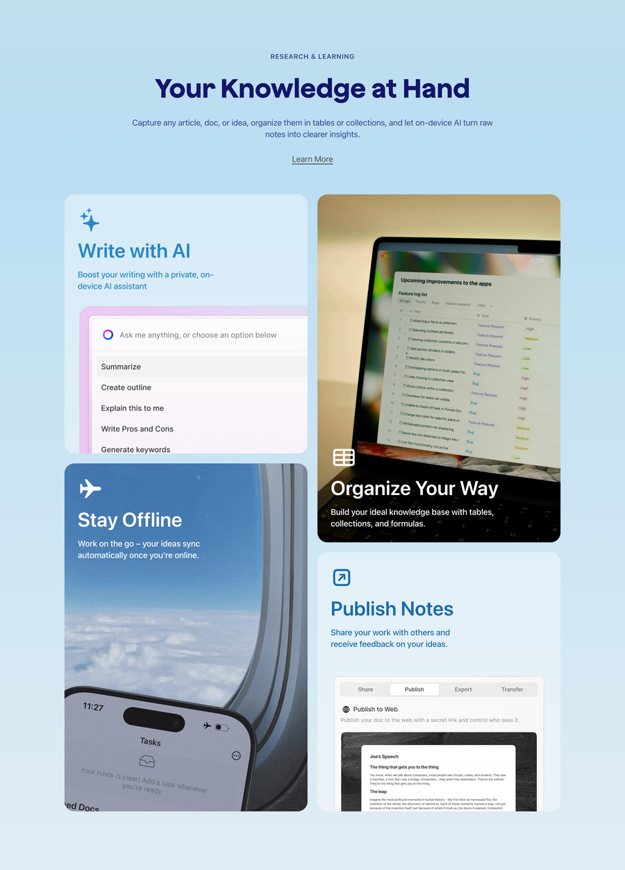 Craft
				bento box ui component