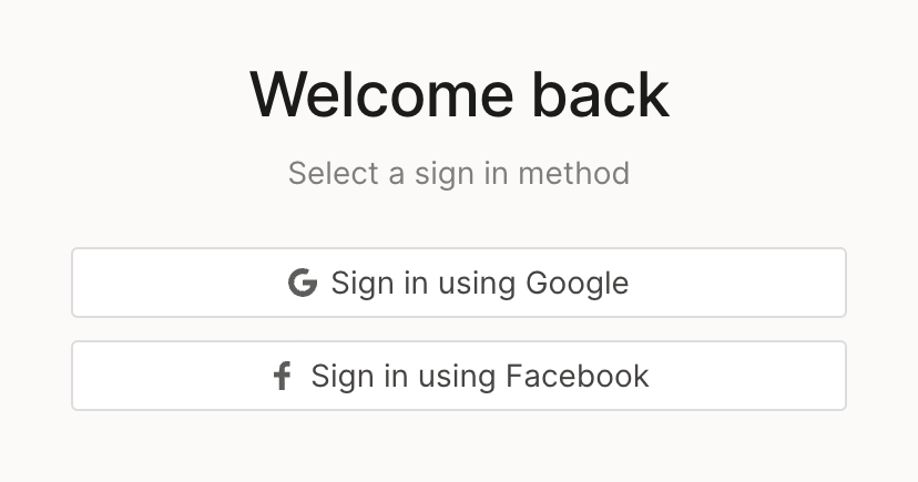QuestionScout
				social login button ui component