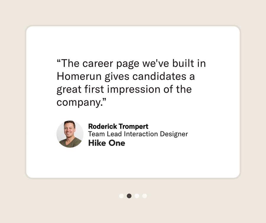 Homerun
				testimonial ui component