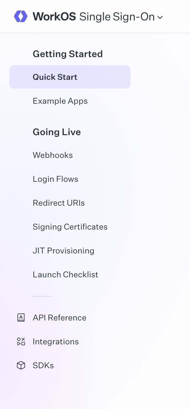 WorkOs
				vertical navigation ui component