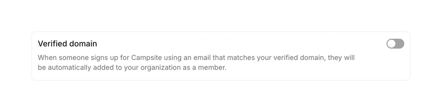 Campsite
				toggle/switch ui component