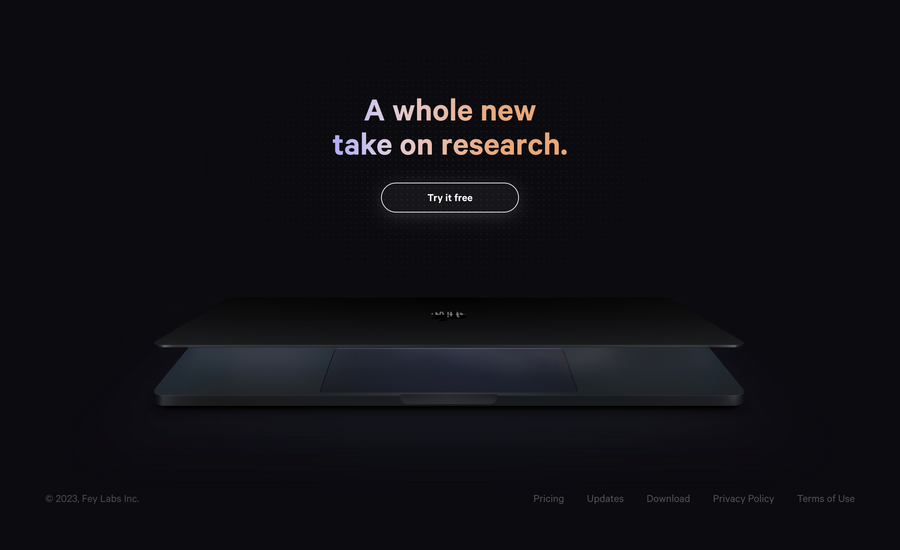 Fey
				footer ui component