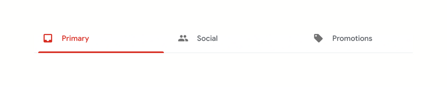Google Mail
				tabs ui component