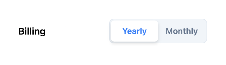 Craft
				segmented control ui component