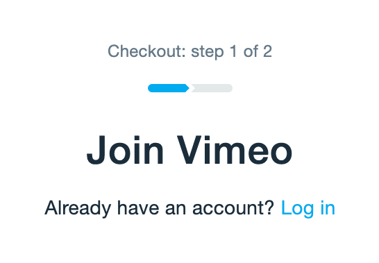 Vimeo
				progress indicator ui component