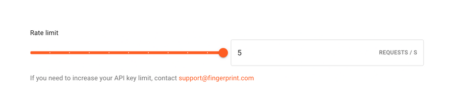 Fingerprint
				slider ui component