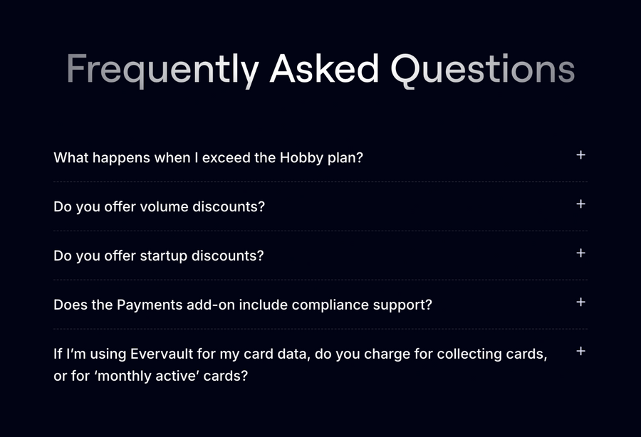 Evervault
				faq ui component