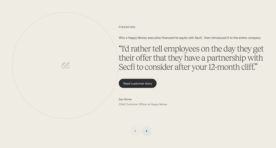 Secfi
				footer ui component