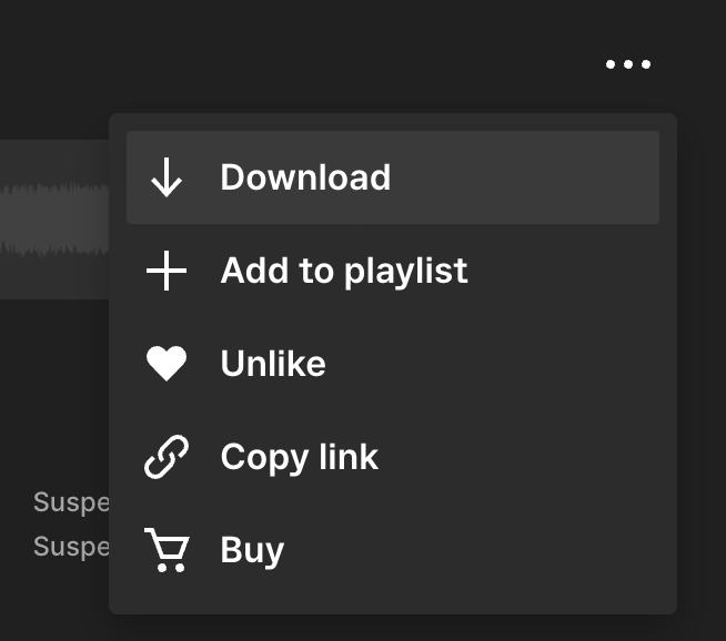Epidemic Sound
				dropdown menu ui component