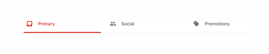 Google Mail
				tabs ui component