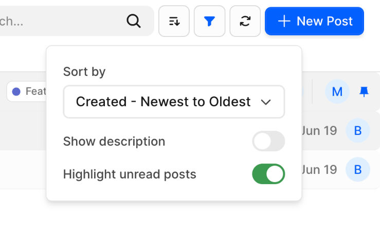 FeatureOS
				sorting & filtering ui component