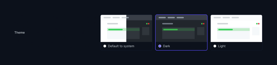 Reflect
				theme settings ui component