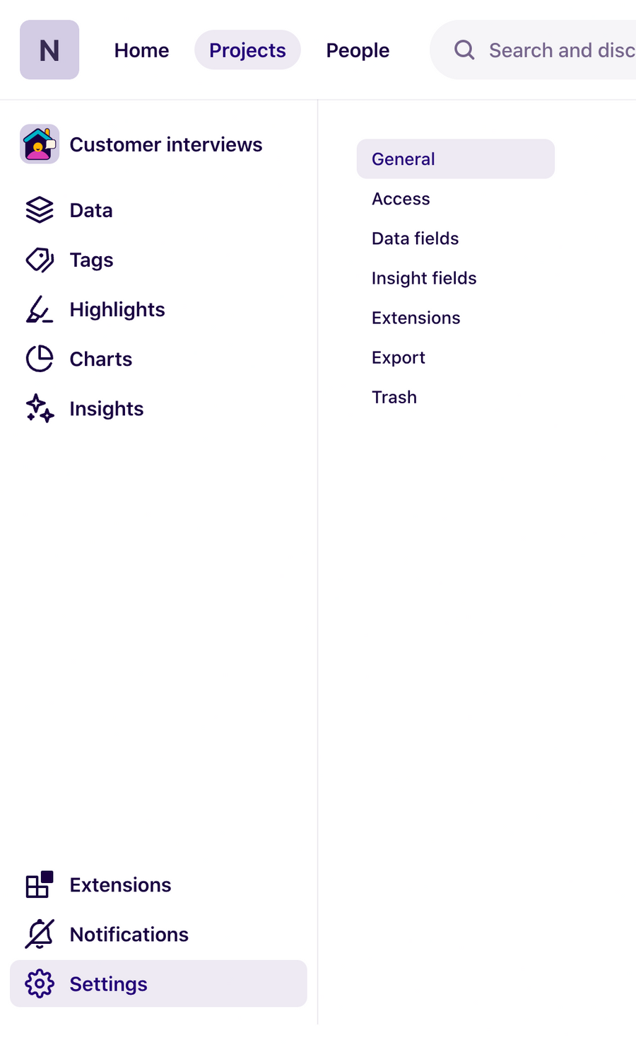Dovetail
				vertical navigation ui component