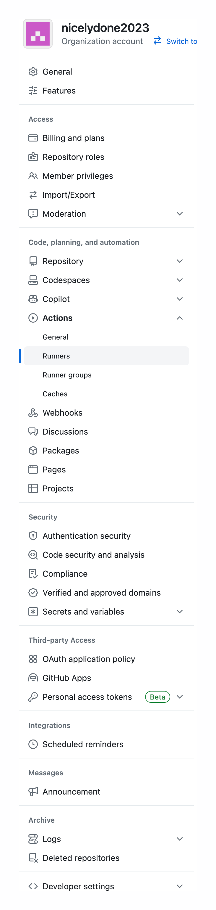 Github
				vertical navigation ui component