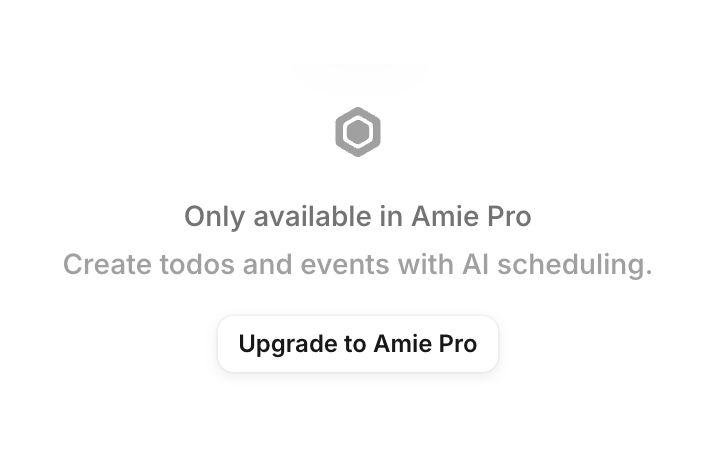 Amie
				upgrade your plan ui component