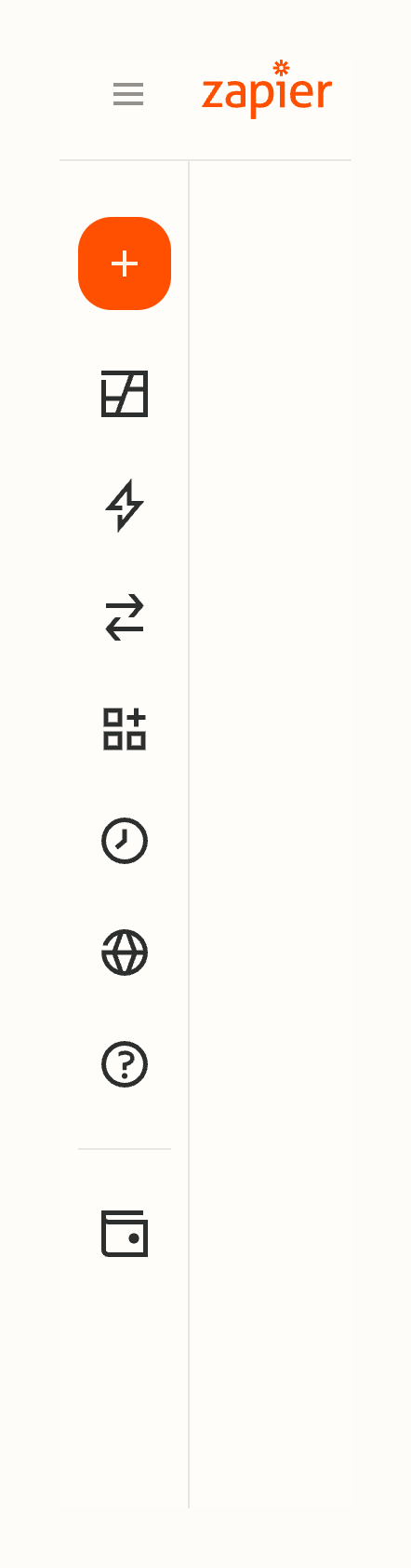 Zapier
				vertical navigation ui component