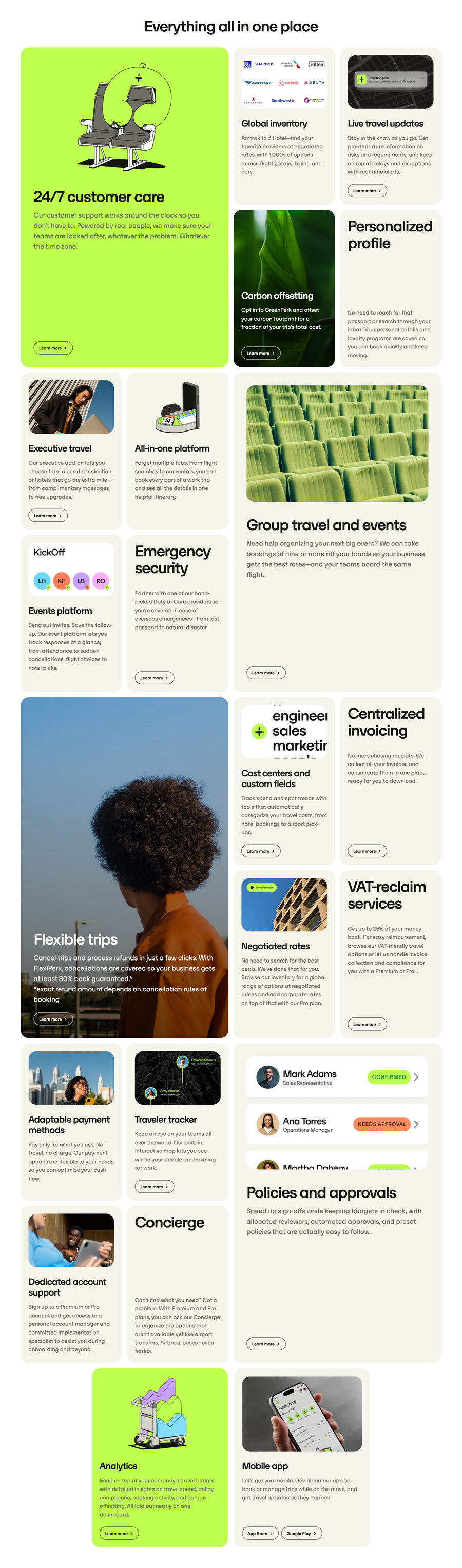 Travelperk
				bento box ui component