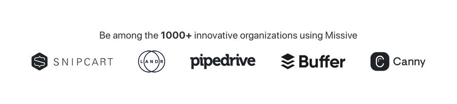 Missive
				social proof ui component